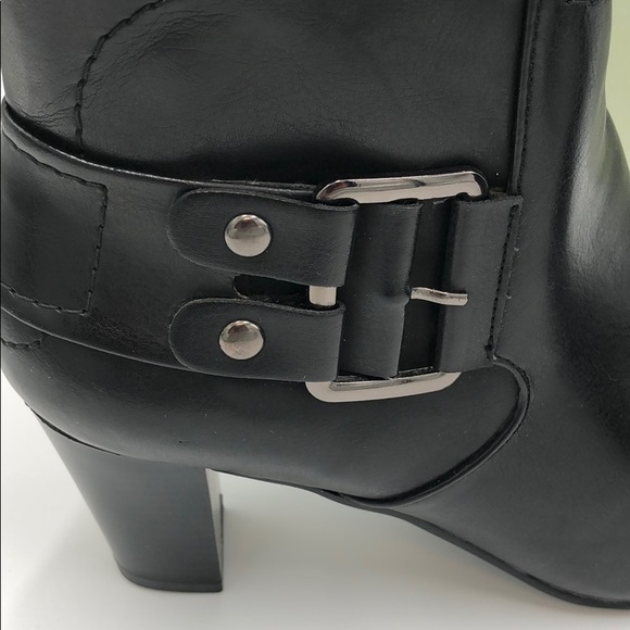 Studio Works Bolero Black Heeled Ankle Boots - Picture 5 of 7